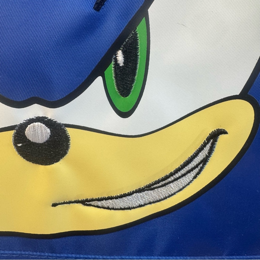 NWOT Sonic the Hedgehog Blue Character Student School Backpack - Picture 5 of 12